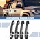X AUTOHAUX 8pcs ABS Carbon Fiber Pattern Exterior Side Door Handle Cover Trim for Toyota Tacoma 20162021 Black Smart Key Outer Door Handle Cover Decoration