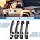 X AUTOHAUX 8pcs ABS Carbon Fiber Pattern Exterior Side Door Handle Cover Trim for Toyota Tacoma 20162021 Black Smart Key Outer Door Handle Cover Decoration