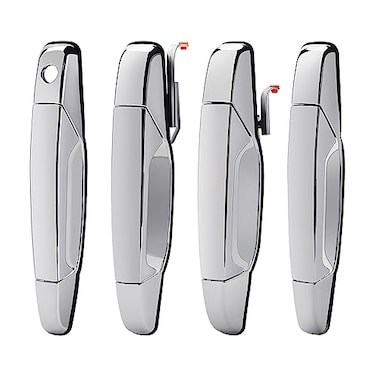 MNJWS Exterior Chrome Door Handle Compatible with 20072013 Chevy Avalanche Silverado Suburban Tahoe GMC Sierra Yukon Cadillac Escalade Pickup Truck SUV 4 PCS Front Rear Driver Passenger Side