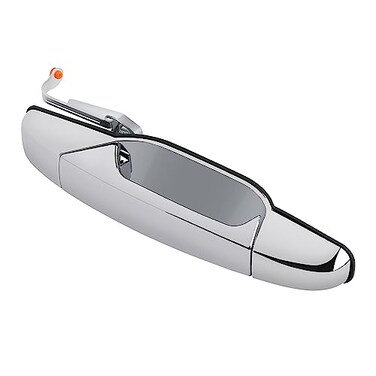 MNJWS Exterior Chrome Door Handle Rear Passenger Side Compatible with 20072014 Chevy Silverado Suburban Tahoe GMC Sierra Yukon Cadillac Escalade Replace 22738726 84053450 80547