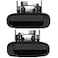 LUJUNTEC Exterior Door Handles Rear Driver Passenger Side Replacement for 19982002 for Toyota Corolla Black2pcs