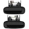 LUJUNTEC Exterior Door Handles Rear Driver Passenger Side Replacement for 19982002 for Toyota Corolla Black2pcs