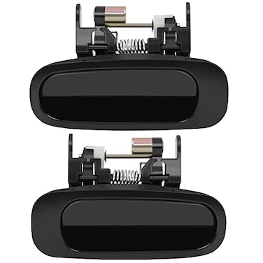 LUJUNTEC Exterior Door Handles Rear Driver Passenger Side Replacement for 19982002 for Toyota Corolla Black2pcs