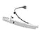 Gledewen Exterior Chrome Door Handle Front Left Driver Side with Keyhole Smart Entry Keyless for 20102013 Nissan Rogue Replaces 80640CZ31B 80645CA000