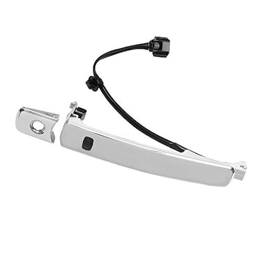 Gledewen Exterior Chrome Door Handle Front Left Driver Side with Keyhole Smart Entry Keyless for 20102013 Nissan Rogue Replaces 80640CZ31B 80645CA000
