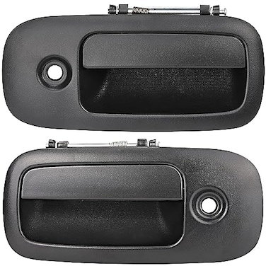 Lcyolada Pair Exterior Door Handles for 19962009 Chevy Express GMC Savana 1500 2500 3500 Van Front Left Driver Right Passenger Side Replace 79320 79321 10359093Textured Black