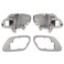 DSkoiph A Pair Interior Door Handle wBezel Kit Replacement 15708043 15708044 Compatible with 19952002 Chevy Chevrolet GMC Truck C1500 C2500 C3500 K1500 K2500 K3500 Suburban Tahoe Yukon Gray
