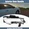 ACROPIX Left Driver Right Passenger Side Interior Door Handle Fit for Chevrolet Aveo Pack of 2 Black Silver Tone