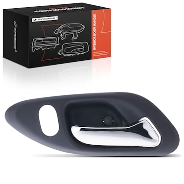 A-Premium APremium Front Right Passenger Side Interior Door Handle Compatible with Honda Accord 1998 1999 2000 2001 2002 Coupe Glassy Gray Housing with Chrome Lever Replace 72125S82A01ZA