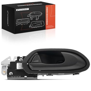A-Premium APremium Front Right Passenger Side Interior Door Handle Compatible with Honda Civic 20062011 DX DXG Sedan for Models Built in Japan Gray