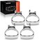 A-Premium APremium Inside Interior Door Handles Compatible with Chevrolet HHR 20062011 Wagon Chrome 4PC Set Front and Rear
