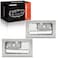 A-Premium APremium Inside Interior Door Handles Compatible with Ford F150 F150 20092014 Chrome Lever Platinum Housing 2PC Set Front or Rear Side Replace 9L3Z1522600CB 9L3Z1522601CB