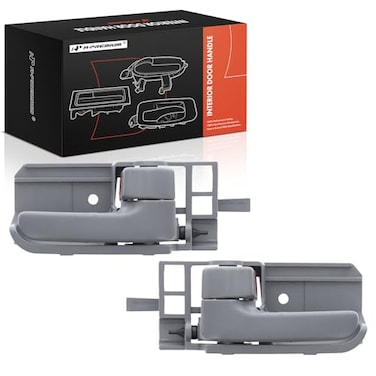 A-Premium APremium Inside Interior Door Handles Compatible with Toyota CorollaMatrix 20032008 Tacoma 20052015 Scion tC 20052010 xA 20042006 Pontiac Vibe 20032008 Gray 2PC Set Front or Rear Side