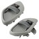 AUTOKAY Interior Inside Door Handle with Bezel LH RH Pair Set for Chevy C1500 Truck for Cadillac for GMC Replaces 15708043 15708044 15708079 15708080 Gray