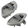AUTOKAY Interior Inside Door Handle with Bezel LH RH Pair Set for Chevy C1500 Truck for Cadillac for GMC Replaces 15708043 15708044 15708079 15708080 Gray