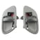 AUTOKAY Interior Inside Door Handle with Bezel LH RH Pair Set for Chevy C1500 Truck for Cadillac for GMC Replaces 15708043 15708044 15708079 15708080 Gray