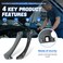 AUTOKAY Passenger Side Front Right Inner Interior Door Panel Handle and Door Pull Outer Trim Cover Armrest Bracket for BMW 3 Series Gray
