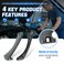 AUTOKAY Passenger Side Front Right Inner Interior Door Panel Handle and Door Pull Outer Trim Cover Armrest Bracket for BMW 3 Series Gray