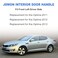 JDMON Front Left Driver Side Interior Inside Inner Door Handle Compatible with Kia Optima 2011 2012 2013 Replacement for 826102T000 826102T010 Black Chrome