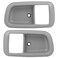 Lcyolada Interior Door Handle Trim Bezels Gray for Toyota Tundra 20002003 Tundra 20042006 Extended Cab PickupStandard Cab Pickup for Front Driver Passenger Side