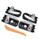 NewYall Chrome Front Rear Interior Door Handles Set for Kia Spectra 20042009 Spectra5 20052009 Inside Left Driver and Right Passenger Side 826102F020 826202F020