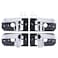 NewYall Chrome Front Rear Interior Door Handles Set for Kia Spectra 20042009 Spectra5 20052009 Inside Left Driver and Right Passenger Side 826102F020 826202F020