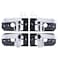 NewYall Chrome Front Rear Interior Door Handles Set for Kia Spectra 20042009 Spectra5 20052009 Inside Left Driver and Right Passenger Side 826102F020 826202F020