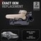 T1A Interior Front or Rear Passenger Door Handle Replacement Compatible with 19972001 Toyota Camry Beige Ivory Plastic OEM 69205AA010E0 80410
