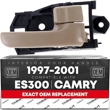 T1A Interior Front or Rear Passenger Door Handle Replacement Compatible with 19972001 Toyota Camry Beige Ivory Plastic OEM 69205AA010E0 80410