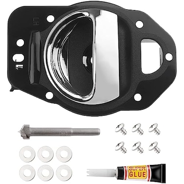 WEDOAUTO Chrome Interior Door Handle FrontRear Left Driver Side Replacement Fit for Chevrolet HHR 2006 2007 20082011 SS Wagon 4DoorSS Panel Wagon 2Door 20L l4 Replace 25812196 19299614 80369
