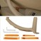 WODOFO GDR Beige Right Interior Passenger Door Pull Handle Support Pull Strap Door Armrest Bracket Door Trim Grab Compatible with BMW X5 E70 X6 E71 Door Handle 51416969404 with Tools