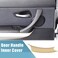X AUTOHAUX 3pcs Door Handle Inner Cover Replacement Kit for BMW F15 X5 20142018 F16 X6 20152018 Beige