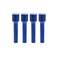 X AUTOHAUX 4pcs Car Door Lock Knobs Interior Door Lock Knob Aluminum Alloy Inner Door Lock Pull Pins Universal for Vehicles with Hole Diameter of M4x07mm Thread Blue