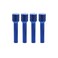 X AUTOHAUX 4pcs Car Door Lock Knobs Interior Door Lock Knob Aluminum Alloy Inner Door Lock Pull Pins Universal for Vehicles with Hole Diameter of M4x07mm Thread Blue