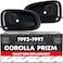T1A Interior Front or Rear Driver and Passenger Door Handle Replacement Set Compatible with 19931996 Chevrolet Geo Prizm Gray Plastic OEM 6920612130G 6920512130G