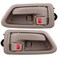 ECCPP Door Handles Interior Inside Inner Driver Passenger Side for 1997 1998 1999 2000 2001 Camry Beige2pcs