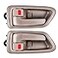 FAERSI 2Pcs Interior Door Handles Front Rear Driver Passenger Side Replacements for 1997 1998 1999 2000 2001 Toyota Camry Replaces 69206AA010E0 69205AA010E0 BeigeTan