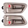 FAERSI 2Pcs Interior Door Handles Front Rear Driver Passenger Side Replacements for 1997 1998 1999 2000 2001 Toyota Camry Replaces 69206AA010E0 69205AA010E0 BeigeTan