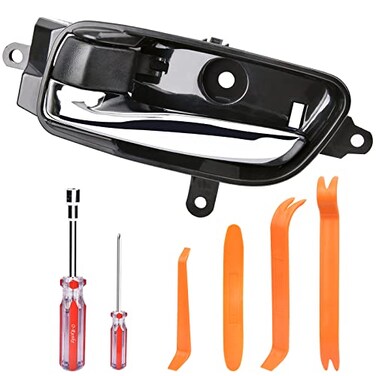 Ristow Driver Side Inside Interior Door Handle Front Rear Left with Repair Kit for 20132017 Nissan Altima Pathfinder 20152017 Titan 20162017 Titan XD 20152017 Nissan Murano