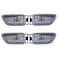 Lcyolada Set of 4 Front Rear Drive Passenger Side Interior Door Handles for 20002004 Toyota Avalon 20012007 Sequoia 20042006 TundraCrew Cabs Only Four FullSized Doors Gray
