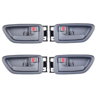 Lcyolada Set of 4 Front Rear Drive Passenger Side Interior Door Handles for 20002004 Toyota Avalon 20012007 Sequoia 20042006 TundraCrew Cabs Only Four FullSized Doors Gray