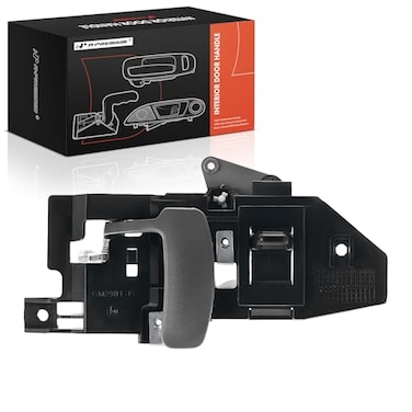 A-Premium APremium Right Passenger Side Interior Door Handle Compatible with Chevrolet Express 1500 19962014 Express 2500 3500 4500 GMC Savana 1500 2500 3500 4500 Black Housing with Gray Lever