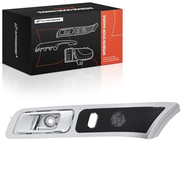 A-Premium APremium Front Left Driver Side Interior Door Handle Compatible with Ford Explorer 20112015 Police Interceptor Utility 20132015 Gray Bezel with Chrome Lever Replace BB5Z7822601EB