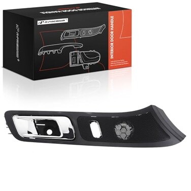 A-Premium APremium Front Right Passenger Side Interior Door Handle Compatible with Ford Explorer 20112015 Police Interceptor Utility 20132015 Black Bezel with Chrome Lever Replace EB5Z7822600AB