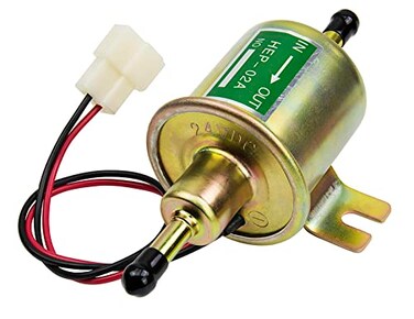 HiQltyla Universal 24V Low Pressure Heavy Duty Gas Diesel Inline Electric Fuel Pump HEP02A 38 PSI for Motorcycle Carburetor Lawn Mower