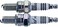 NGK SPARK PLUG SET 7085707 IRIDIUM REPLACEMENT CR8EIX 4218 Set 2 pieces