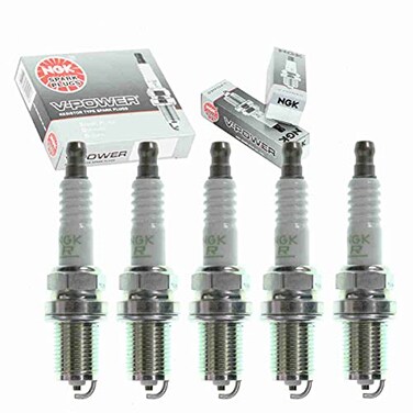 Sixity Auto 5 pc NGK VPower Spark Plugs compatible with Volvo XC70 25L L5 20032007