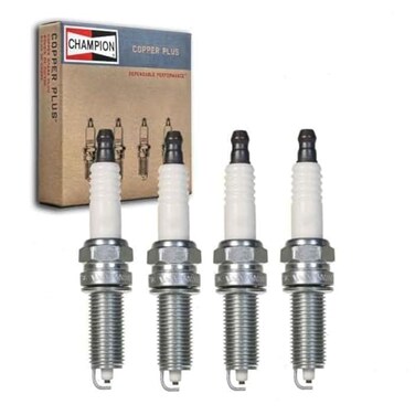 Sixity Auto 4 pc Champion Copper Plus Spark Plugs compatible with Hyundai Elantra 16L 18L L4 20112019