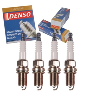Sixity Auto 4 pc DENSO Standard UGroove Spark Plugs compatible with Honda Civic 18L 20L L4 20062011