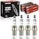 A-Premium APremium Iridium Platinum Spark Plugs Compatible with Honda Civic 19922000 15L 16L Pack of 4